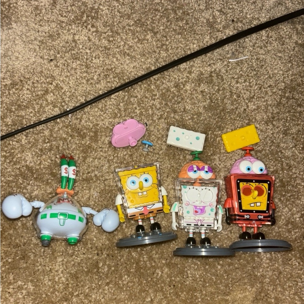 Spongebob interchangeable toys from pop mart